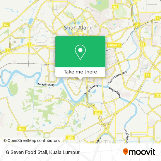 G Seven Food Stall map