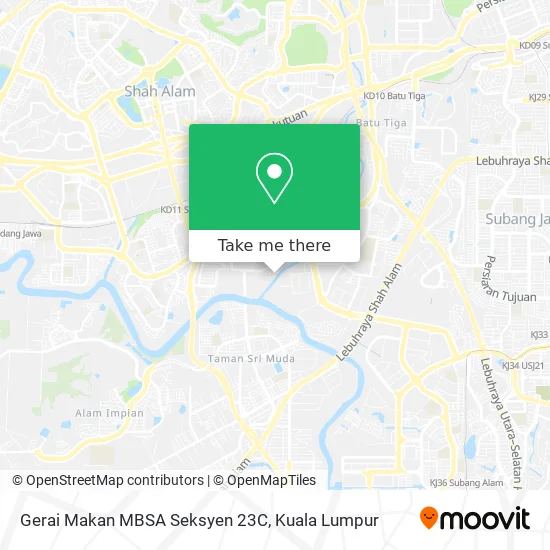 23c Bus Route Stops How To Get To Gerai Makan Mbsa Seksyen 23C In Shah Alam By Bus, Train Or  Mrt & Lrt?