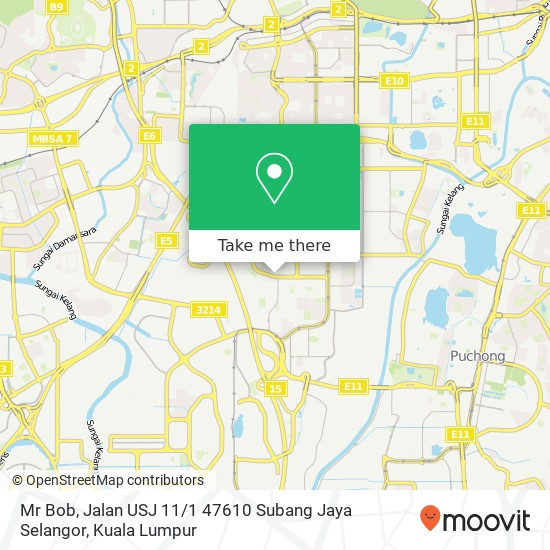 Mr Bob, Jalan USJ 11 / 1 47610 Subang Jaya Selangor map