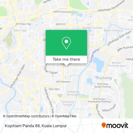 Kopitiam Panda 88 map