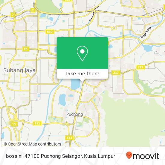bossini, 47100 Puchong Selangor map