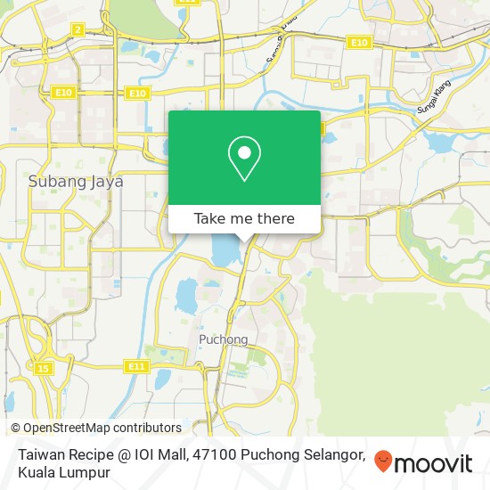Taiwan Recipe @ IOI Mall, 47100 Puchong Selangor map