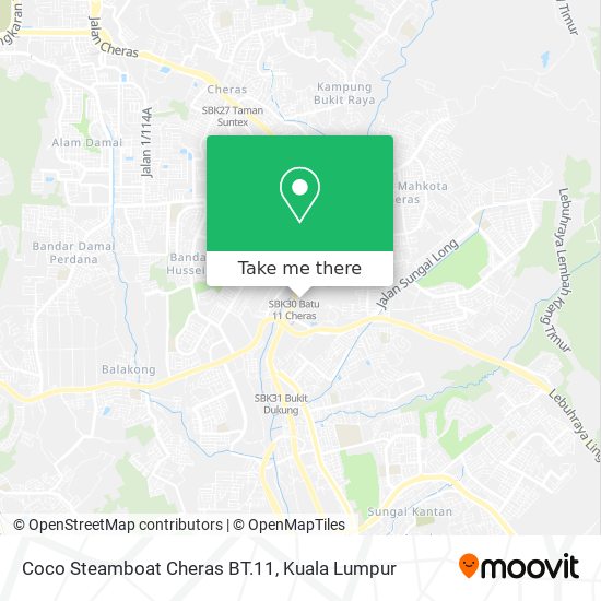 Coco Steamboat Cheras BT.11 map