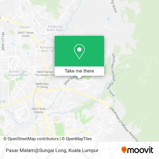 Pasar Malam@Sungai Long map