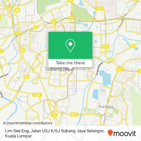 Lim See Eng, Jalan USJ 6 / 6J Subang Jaya Selangor map