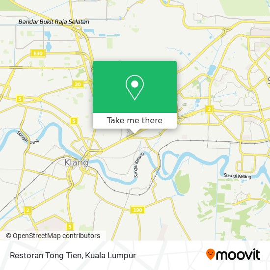 Peta Restoran Tong Tien