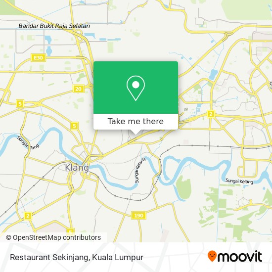 Peta Restaurant Sekinjang