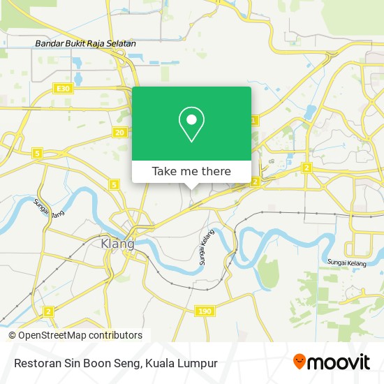 Peta Restoran Sin Boon Seng