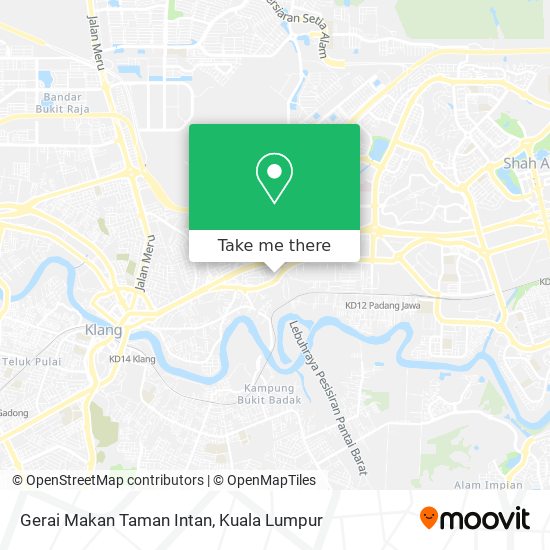 Gerai Makan Taman Intan map