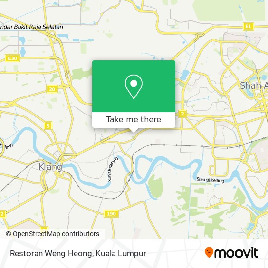 Peta Restoran Weng Heong