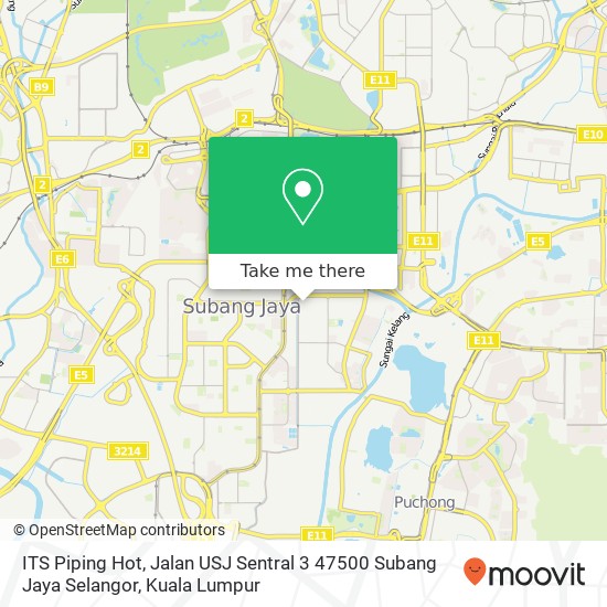 ITS Piping Hot, Jalan USJ Sentral 3 47500 Subang Jaya Selangor map