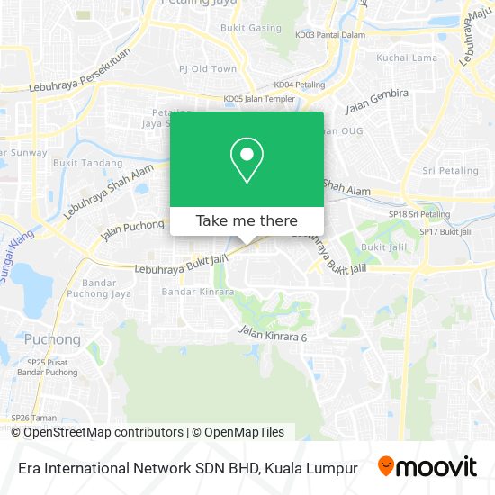 Era International Network SDN BHD map