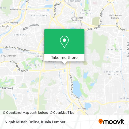 Niqab Murah Online map