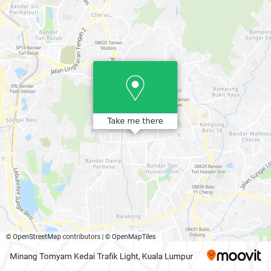Minang Tomyam Kedai Trafik Light map