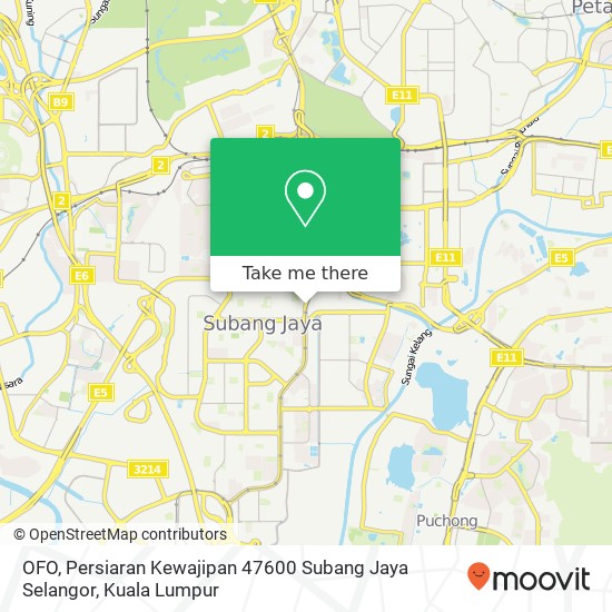 OFO, Persiaran Kewajipan 47600 Subang Jaya Selangor map