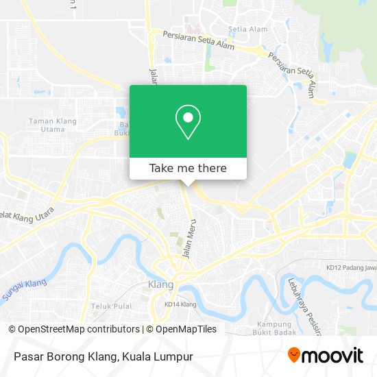 Pasar Borong Klang map