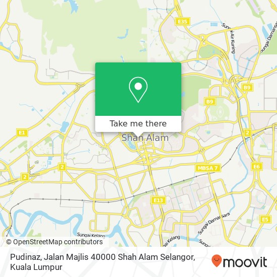 Peta Pudinaz, Jalan Majlis 40000 Shah Alam Selangor