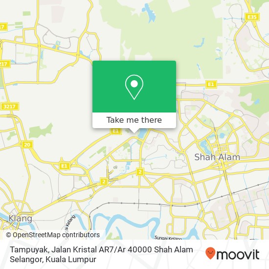 Tampuyak, Jalan Kristal AR7 / Ar 40000 Shah Alam Selangor map
