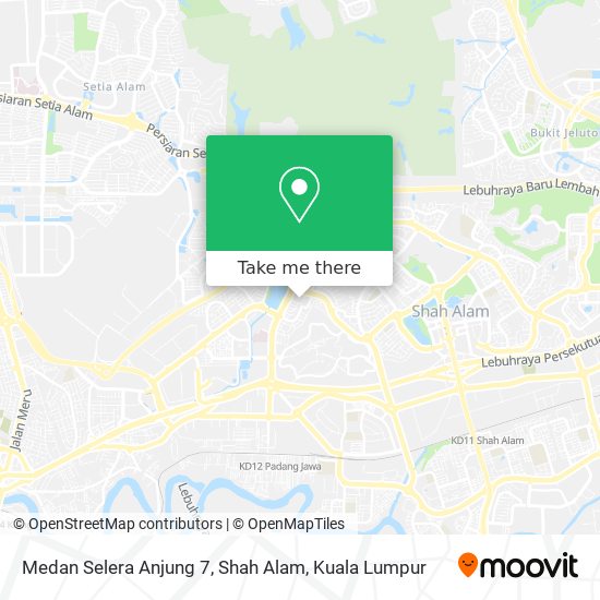 Medan Selera Anjung 7, Shah Alam map