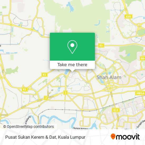 Pusat Sukan Kerem & Dat map