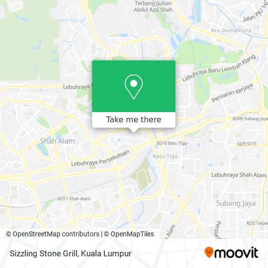 Sizzling Stone Grill map