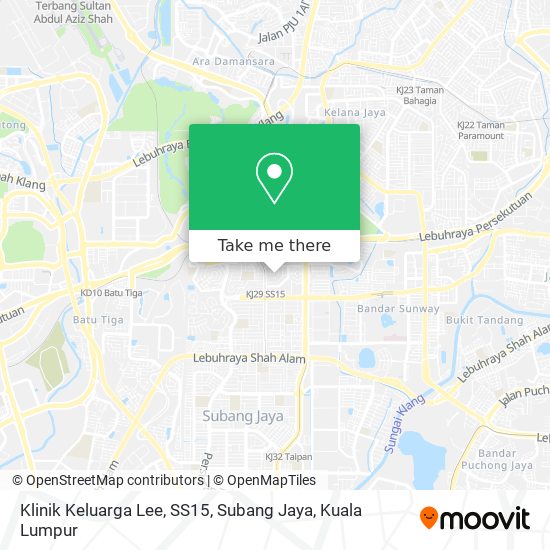 Klinik Keluarga Lee, SS15, Subang Jaya map