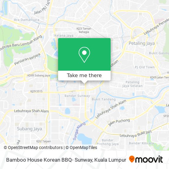 Bamboo House Korean BBQ- Sunway map