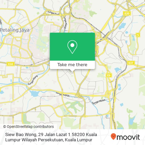 Siew Bao Wong, 29 Jalan Lazat 1 58200 Kuala Lumpur Wilayah Persekutuan map