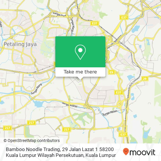 Bamboo Noodle Trading, 29 Jalan Lazat 1 58200 Kuala Lumpur Wilayah Persekutuan map