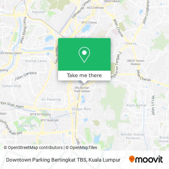 Peta Downtown Parking Bertingkat TBS