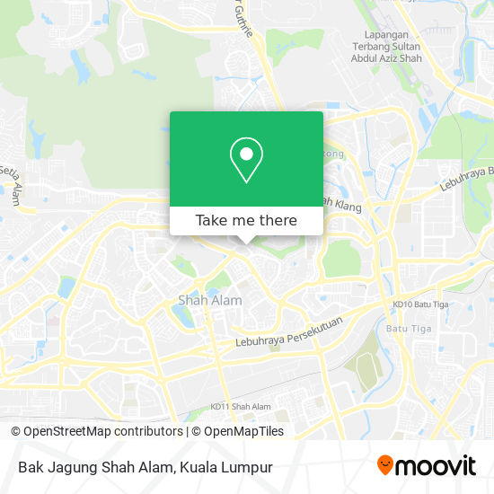 Bak Jagung Shah Alam map