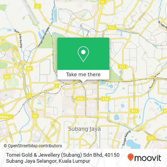 Tomei Gold & Jewellery (Subang) Sdn Bhd, 40150 Subang Jaya Selangor map