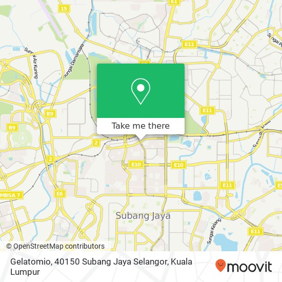 Peta Gelatomio, 40150 Subang Jaya Selangor