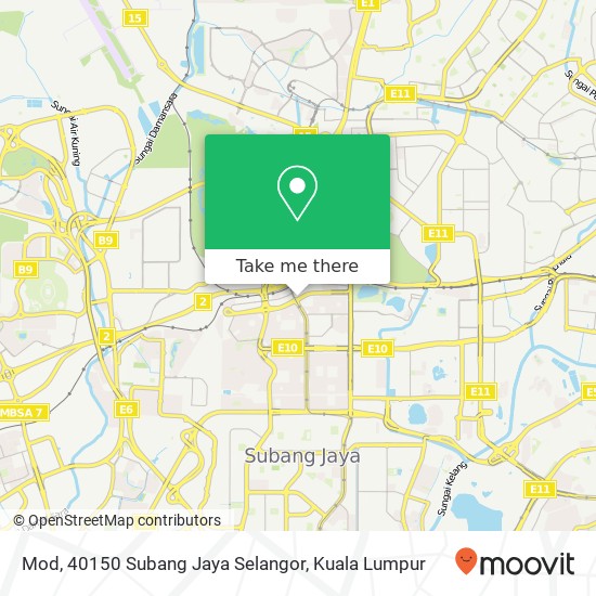 Peta Mod, 40150 Subang Jaya Selangor