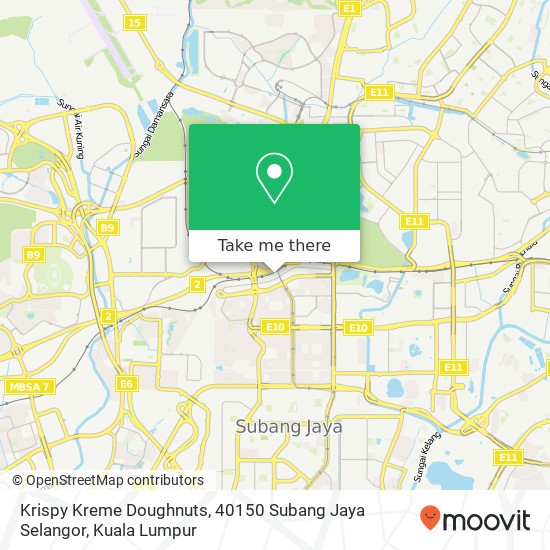 Krispy Kreme Doughnuts, 40150 Subang Jaya Selangor map