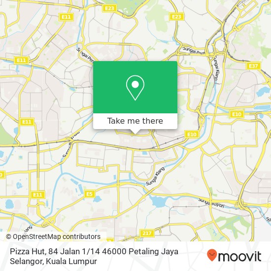 Pizza Hut, 84 Jalan 1 / 14 46000 Petaling Jaya Selangor map