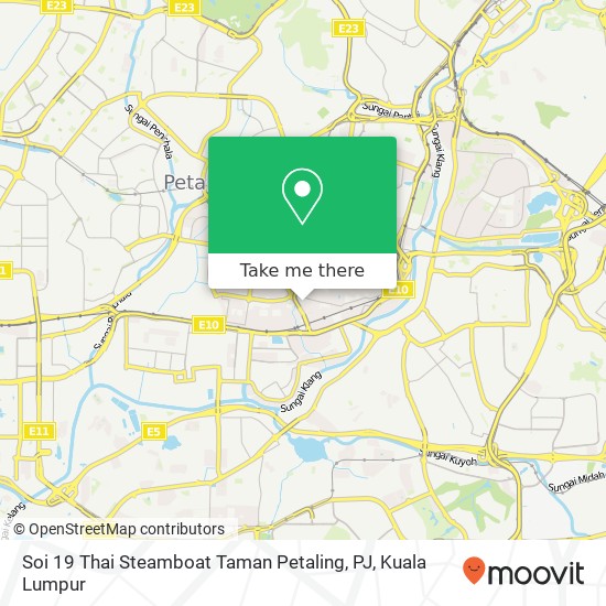 Peta Soi 19 Thai Steamboat Taman Petaling, PJ, Jalan 5 / 44 46000 Petaling Jaya Selangor