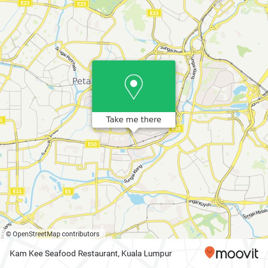 Peta Kam Kee Seafood Restaurant, Jalan 5 / 44 46000 Petaling Jaya Selangor