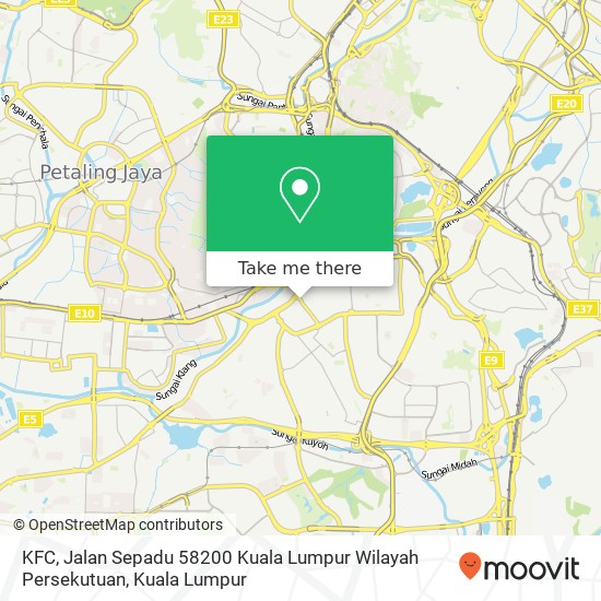 KFC, Jalan Sepadu 58200 Kuala Lumpur Wilayah Persekutuan map