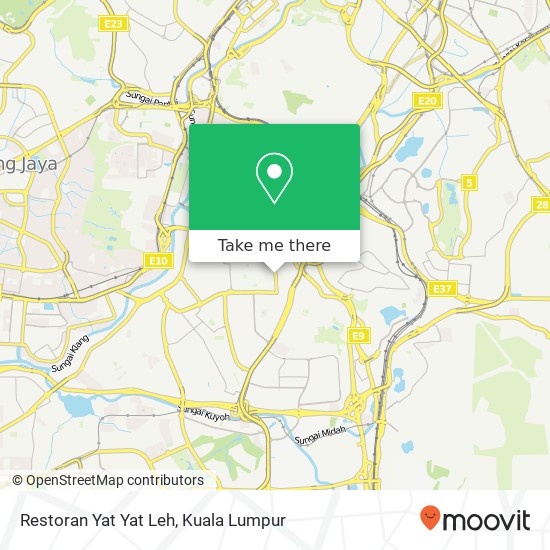 Peta Restoran Yat Yat Leh, Jalan 1 / 116B 58200 Kuala Lumpur Wilayah Persekutuan