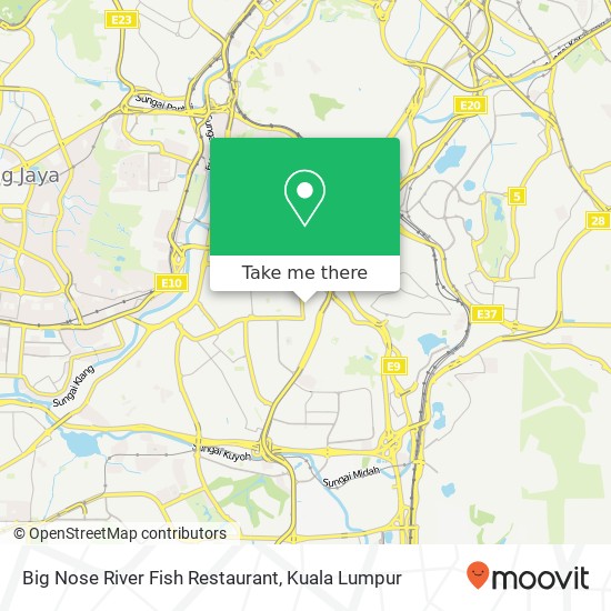 Peta Big Nose River Fish Restaurant, 58200 Kuala Lumpur Wilayah Persekutuan
