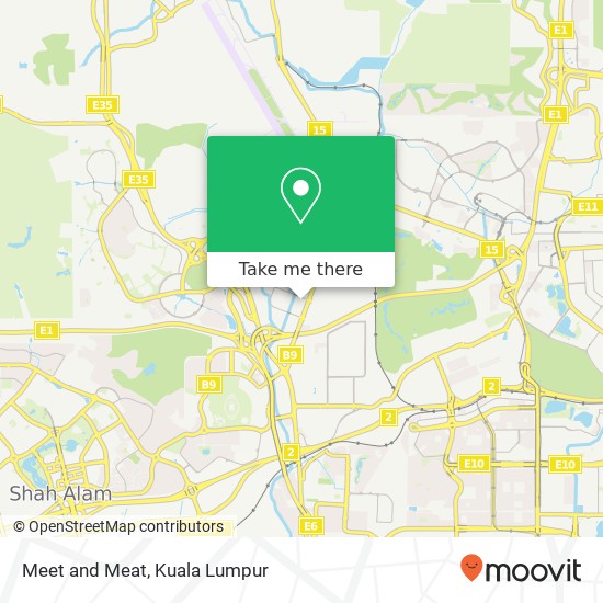 Peta Meet and Meat, 2 Jalan Opera D U2 D 40150 Shah Alam Selangor