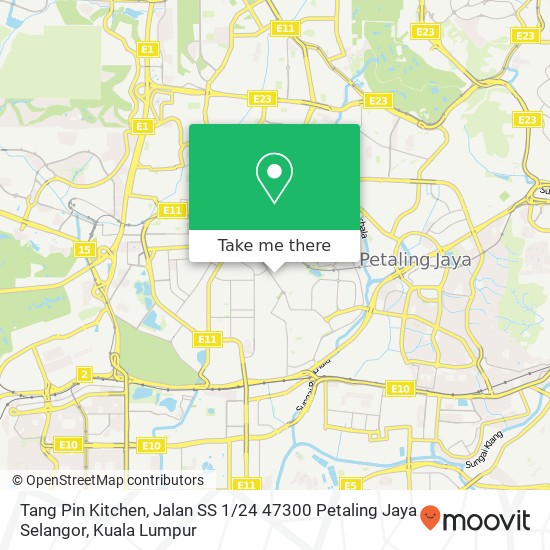 Tang Pin Kitchen, Jalan SS 1 / 24 47300 Petaling Jaya Selangor map