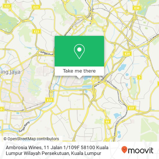 Ambrosia Wines, 11 Jalan 1 / 109F 58100 Kuala Lumpur Wilayah Persekutuan map