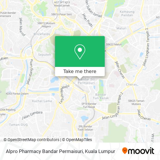 Alpro Pharmacy Bandar Permaisuri map