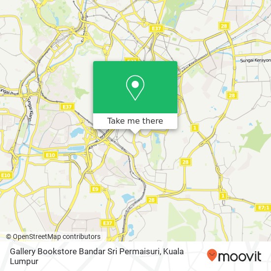 Gallery Bookstore Bandar Sri Permaisuri map