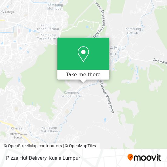 Pizza Hut Delivery map