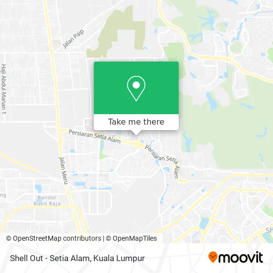 Shell Out - Setia Alam map