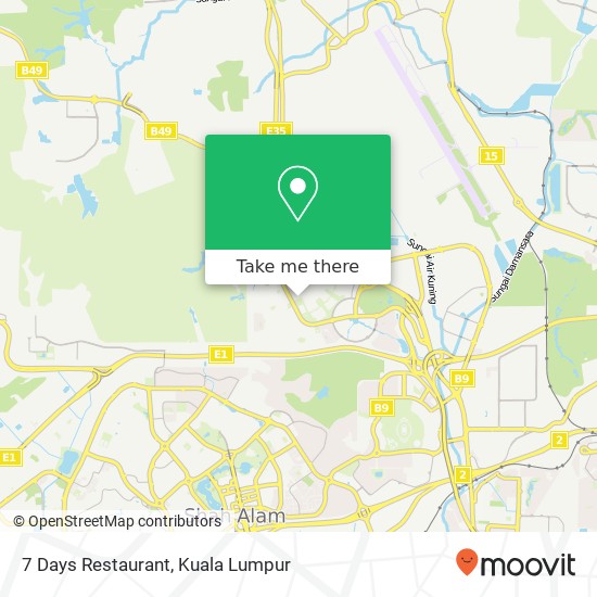 7 Days Restaurant, 40150 Shah Alam Selangor map