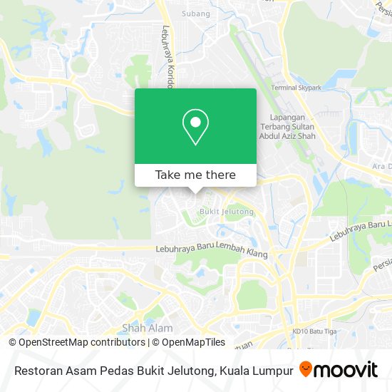 Peta Restoran Asam Pedas Bukit Jelutong